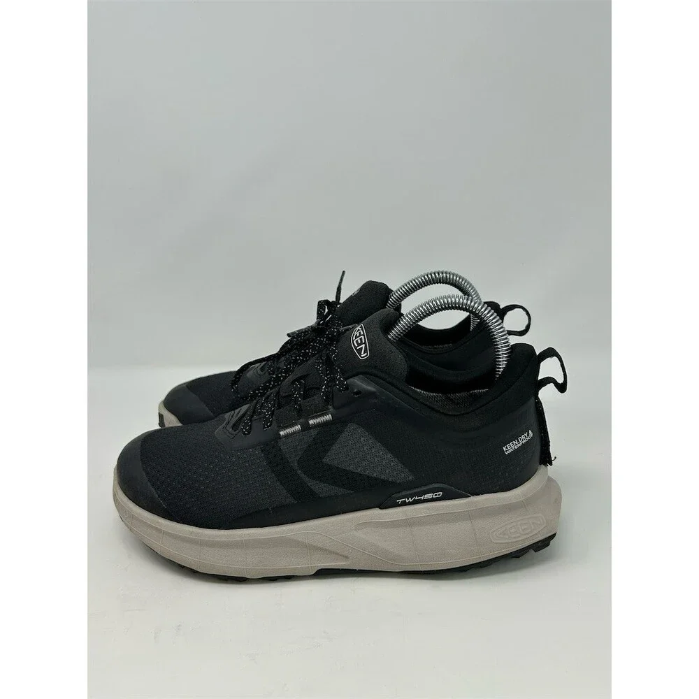 KEEN 450 Dirt Waterproof Trail Hiking Shoes Black Low Top Lace Up Size 7.5